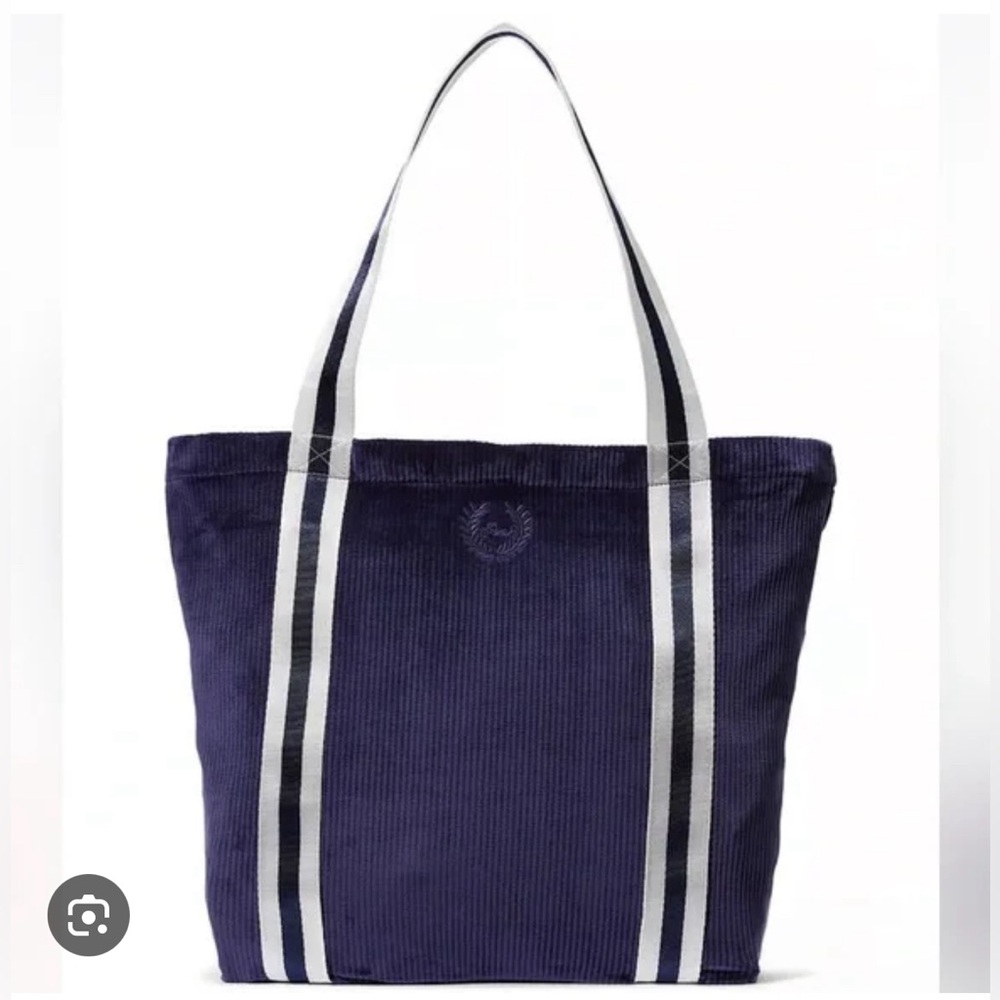 Victoria’s Secret pink velvet, ribbed tote bag